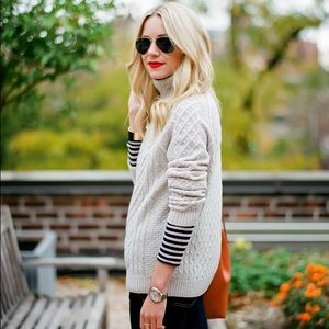 JCrew Womens Striped Turtleneck